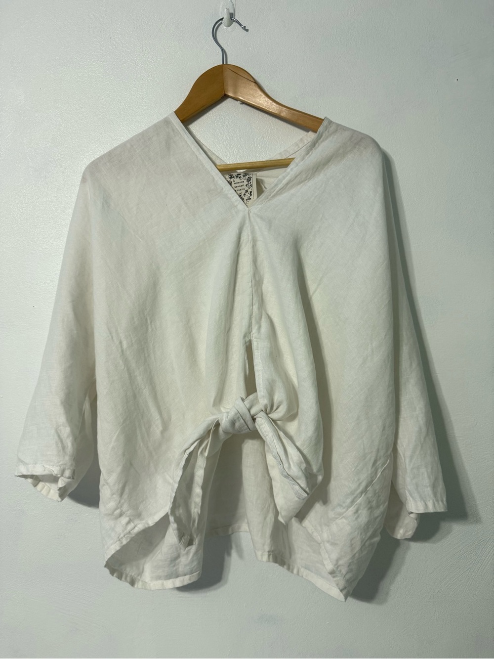 Miranda Bennett Studio Kahlo Top one size 100% Linen Lagenlook